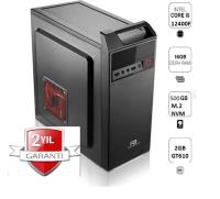 PCPRO I5-12400F 16GB Ram 500GB M.2 NVMe SSD 2GB VGA Masaüstü Ev Ofis Bilgisayarı